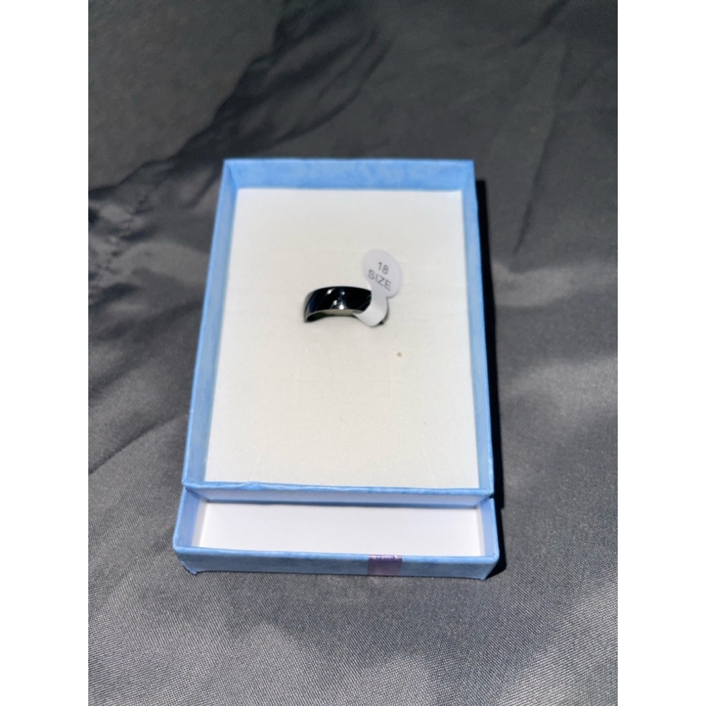 Men's Ring Size 18 Black stainless steel. Men’s size 8 or 8.5